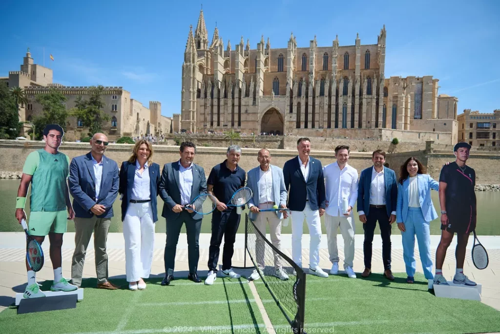 Foto de família de la rueda de prensa Presentación de los jugadores del Mallorca Championship ATP250